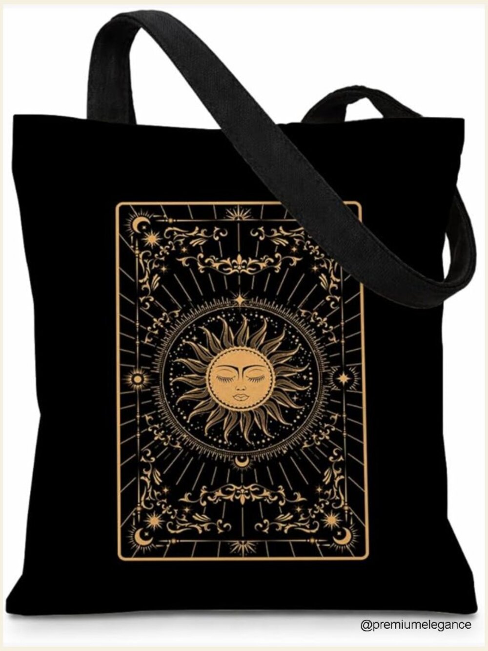 Two-Sided Printed Canvas Tote Bag, Reusable Shoulder Bag for Shopping Beach